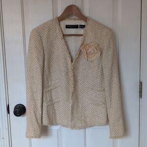 Dana Buchman Boucle Blazer Petite Size 10